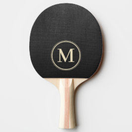 Svart Canvas Monogramm Pingisracket