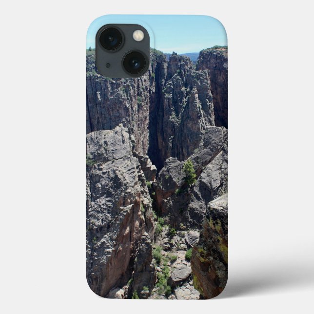 Svart Canyon i Gunnison iphone case (Baksida)