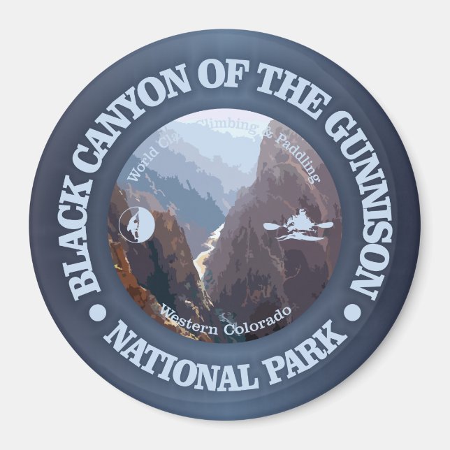 Svart Canyon of the Gunnison NP (C) Magnet (Framsidan)