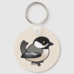 Svart-capped Chickadee Nyckelring