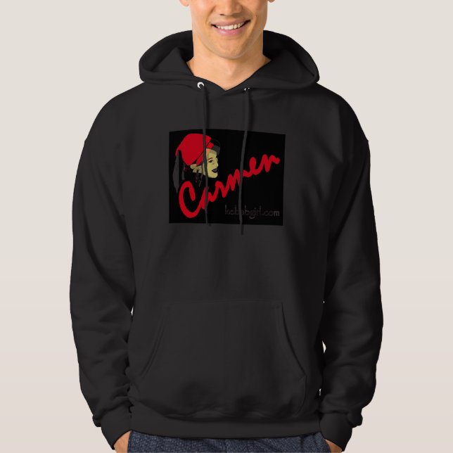 svart carmenhoodie sweatshirt (Framsida)