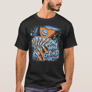 Svart Carolina 5 AJ5 Sneaker Match On My Grind T Shirt