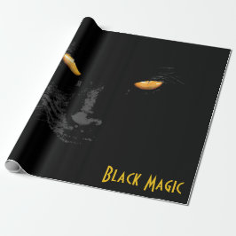 Svart Cat Magic-anpassade Presentpapper