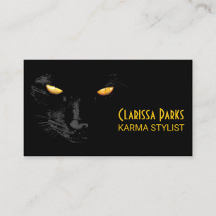 Svart Cat Magic-elegant Visitkort