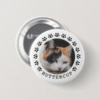 Svart Cat Tass avtryck Ram Pet Photo