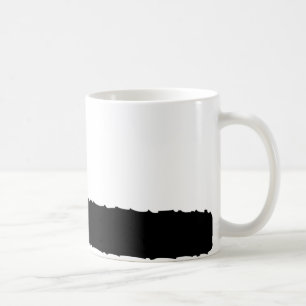 svart chainsaw kaffemugg