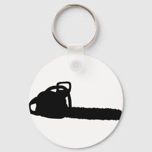 svart chainsaw nyckelring