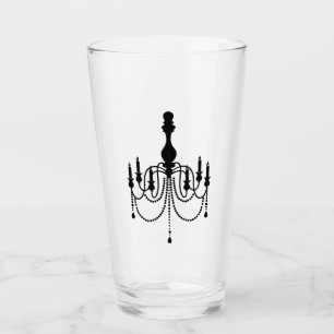 Svart chandelier glaskopp