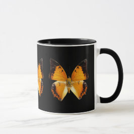 Svart Charaxes Butterfly Coffee Mugg