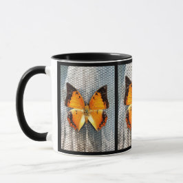 Svart Charaxes Butterfly Coffee Mugg