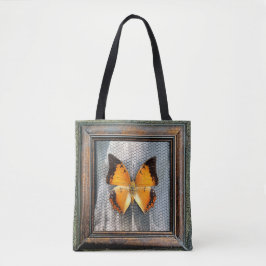 Svart charaxes Butterfly Tote Bag Tygkasse