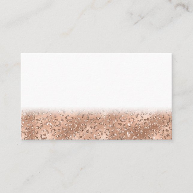 Svart Cheetah Leopard Skin Print Mönster Animal Lojalitetskort (Framsida)