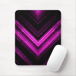 Svart chevron med tunn metallisk magenta musmatta