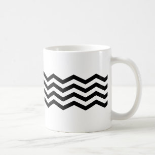 Svart chevron mugg