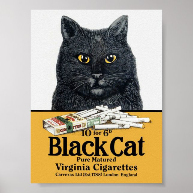 Svart Cigarettes Poster (Framsidan)