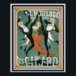 Svart Cirard Vintage Art Deco Poster 16 x 20<br><div class="desc">Art Deco-temat poster för L'Horloge Les Cirard-mått 16 x 20 och kan finnas i andra storlekar.</div>