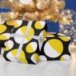 Svart cirkel för gult presentpapper<br><div class="desc">Gult Black Circle är Perfekt Gift-figursättning för din gift-order nu!</div>