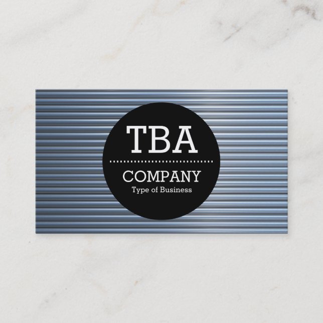 Svart cirkel v2 - Kromrör Visitkort (Framsida)