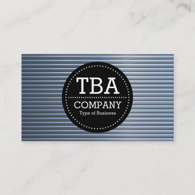 Svart cirkel v3 - Kromrör Visitkort (Framsida)