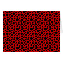 Svart cirklar med Mörk Red