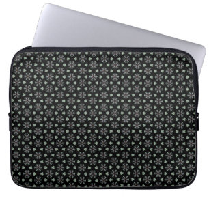 Svart cirkulär delight-fack för bärbara datorer laptop fodral