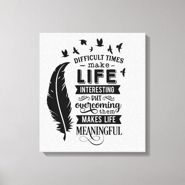 Svårt citattecken, Kanvastryck (Framsida)