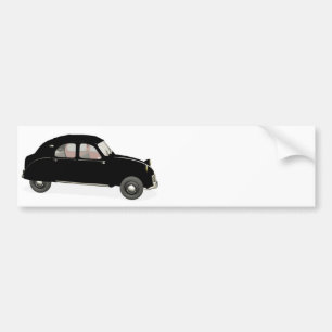 Svart citroen 2 CV Bildekal