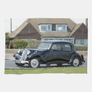 Svart Citroen dragkraft Avant Kökshandduk