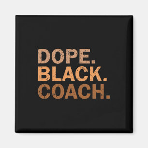 Svart Coach Läkemedel Melanin Svart Månad Afrikans Magnet