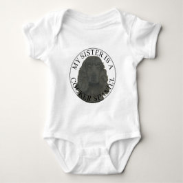 Svart Cocker Spaniel Hund Stor syster T Shirt