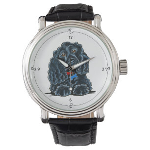 Svart cockerspanielSpaniel Fitz Armbandsur