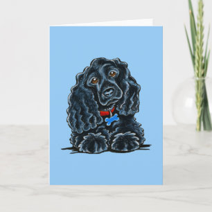 Svart cockerspanielSpaniel Fitz Kort