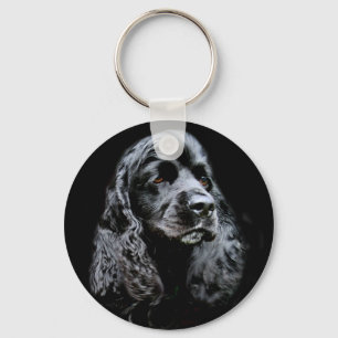 Svart cockerspanielSpaniel Nyckelring