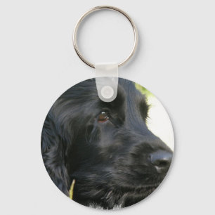 Svart cockerspanielSpanielhund Keychain Nyckelring