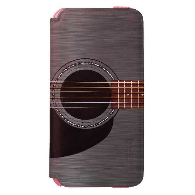 Svart Combo gitarrpiano Incipio iPhone Wallet Skal (Folio Framsidan)