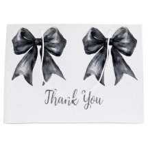 Svart Coquette Bow Baby Shower