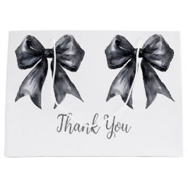 Svart Coquette Bow Baby Shower
