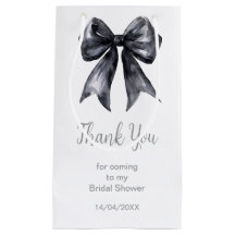 Svart Coquette Bow Bröllopsfest