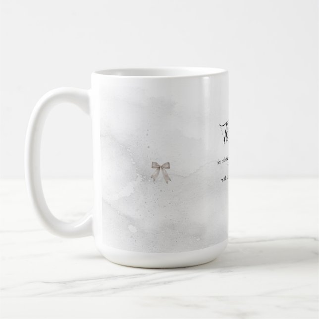 Svart Coquette Minimalistisk Elegant 50-årsdag Kaffemugg (Vänster)