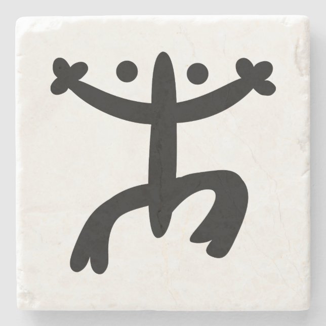 Svart Coqui Underlägg Sten (Framsidan)