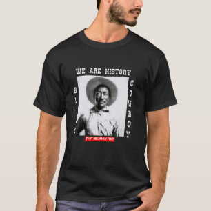 Svart Cowboy Bill Pickett Cowboy Afroamerikan T Shirt