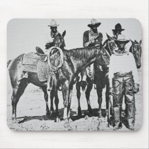 Svart Cowboys på Bonham, Texas, c.1890 Musmatta