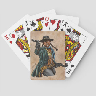 Svart cowgirl casinokort