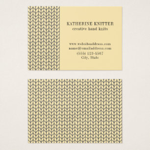 SVART CREAM STICKAD 3.5x2.5 Business Card II Visitkort
