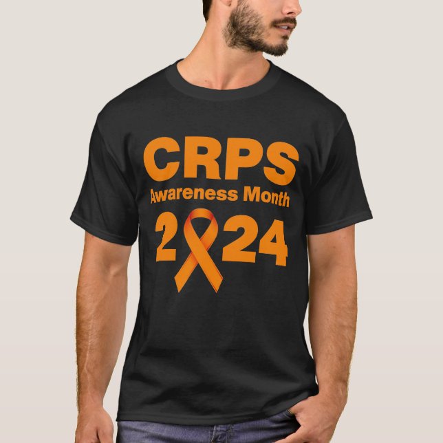 Svart CRPS-medvetenhet 2024 T Shirt (Framsida)