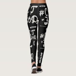 Svart #CTFOD-spreyfärg Leggings