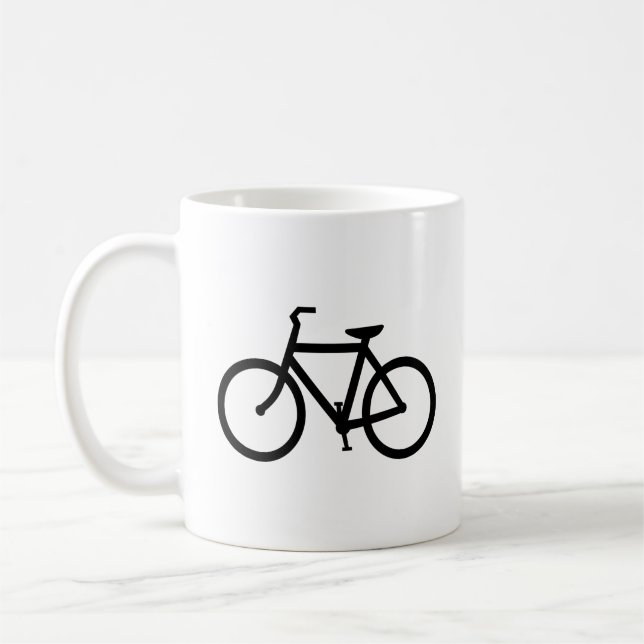 Svart cykelrutt kaffemugg (Vänster)