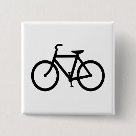Svart cykelrutt knapp