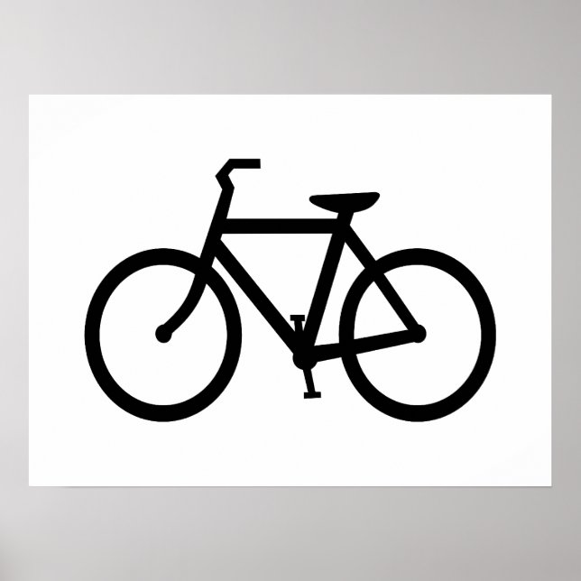 Svart cykelrutt poster (Framsidan)