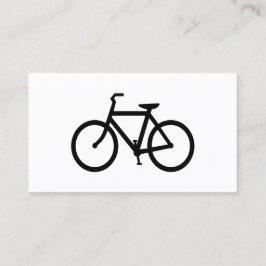 Svart cykelrutt visitkort